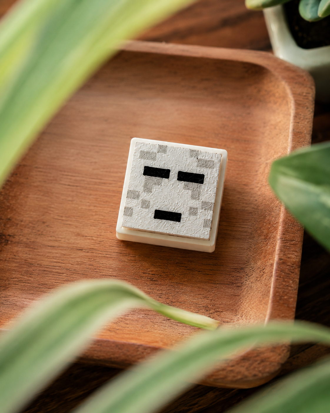 Blocky Ghost Clicker – Ghast-Inspired Minecraft Fan Design