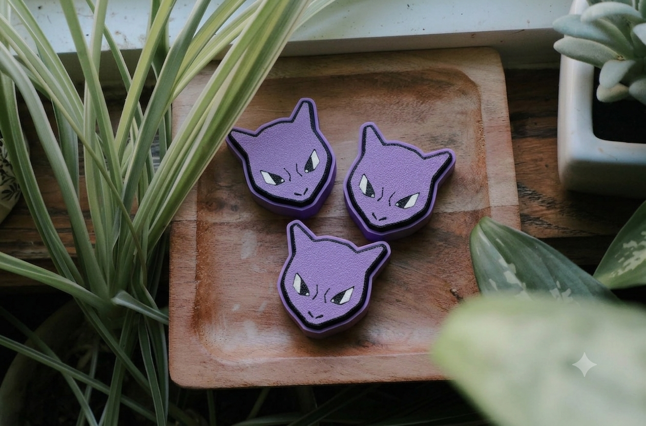 Psychic Monster Clicker – Mewtwo Inspired 3D Printed Sensory Fidget