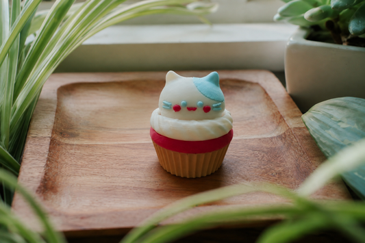Cute Cat Cupcake Clicker – Handmade 3D Printed Sensory Desk Fidget