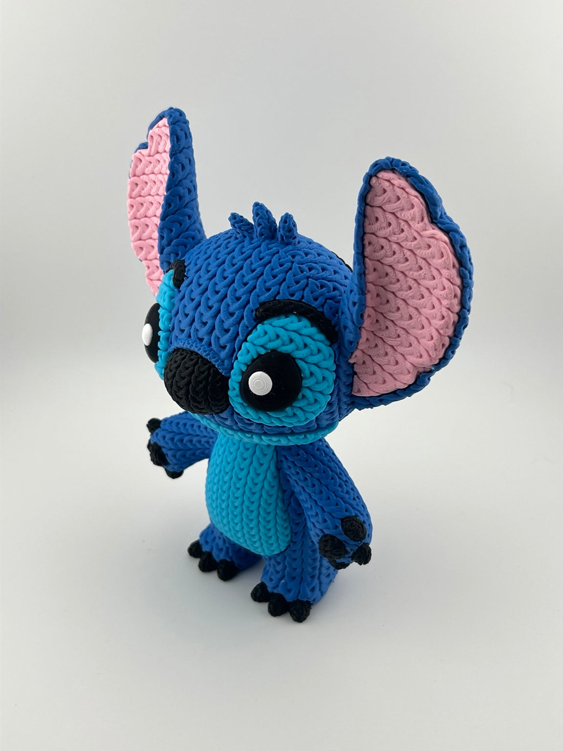 Crochet-style 3D printed Stitch figure — additional product view
