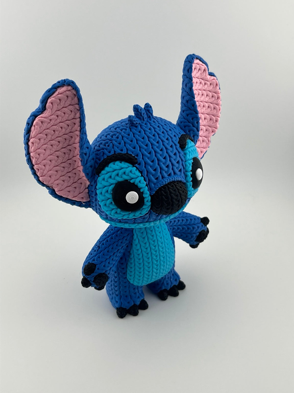 Crochet-style 3D printed Stitch figure — additional product view