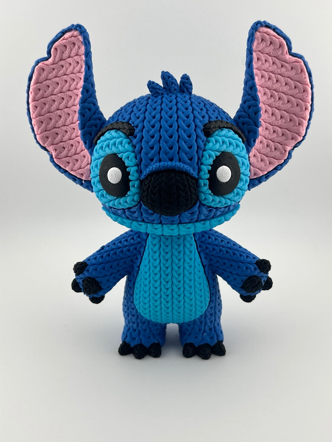 Crochet-style 3D printed Stitch figure — additional product view